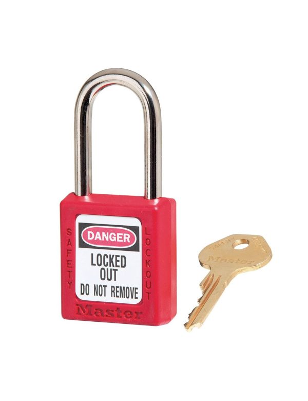 Master Lock 410RED Zenex Thermoplastic Safety LOTO
