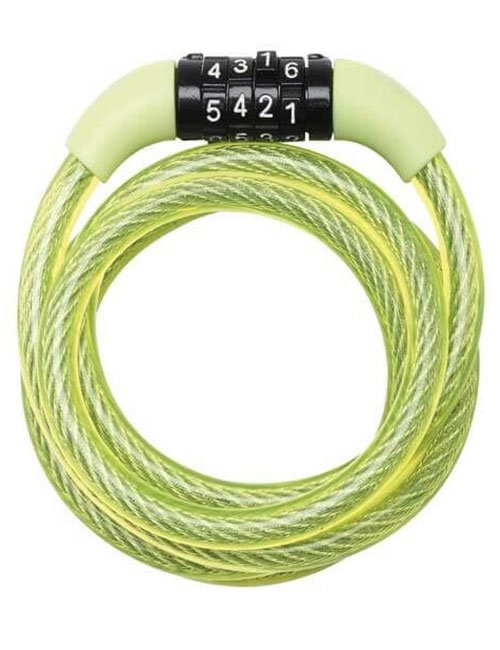 Master Lock 8143 Hijau (1.2m) Gembok Sepeda Kombinasi Kabel