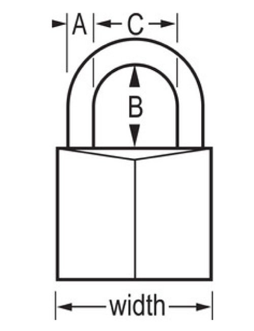 Master Lock 1903D (51mm) Brass Body
